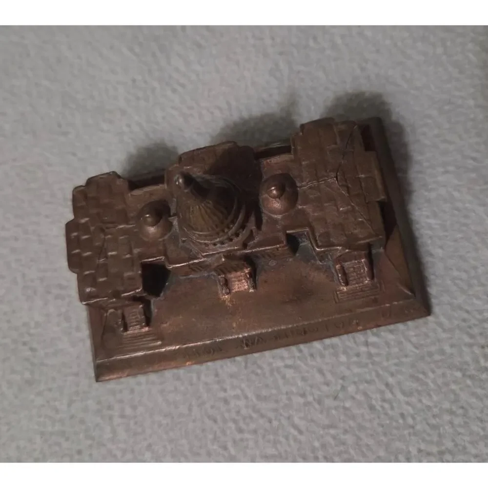 Vintage Washington DC Capitol Building Brass Travel Souvenir Made in USA